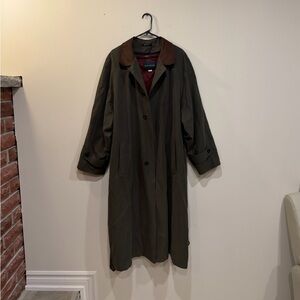 Men's Olive Green Trench Coat